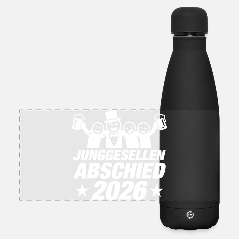 Bachelor party 2026 - Matte Panoramic Thermal Bottle 500 ml - black