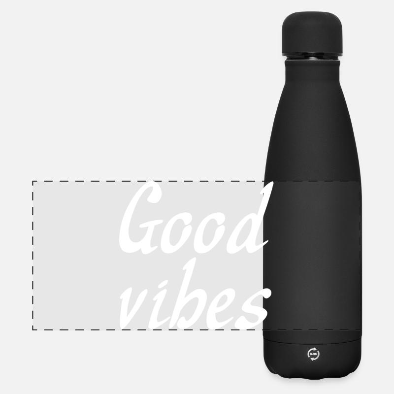 Good vibez - Matte Panoramic Thermal Bottle 500 ml - black