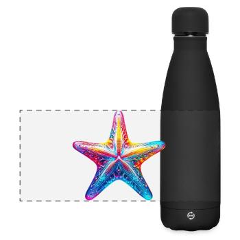 Étoile de mer - Gourde isotherme panoramique mate 500 ml - noir - Devant