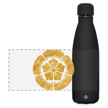 Vintage Faux Or Oda Japon Mon Art Oriental - Gourde isotherme panoramique mate 500 ml - noir - Devant