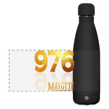 MAYOTTE - Gourde isotherme panoramique mate 500 ml - noir - Devant