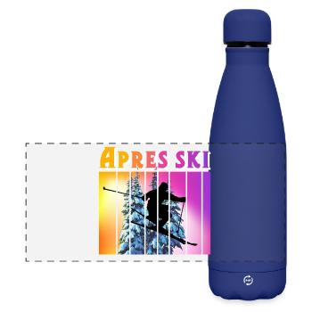 Apres ski - Matte Panoramic Thermal Bottle 500 ml - dark blue  - Front