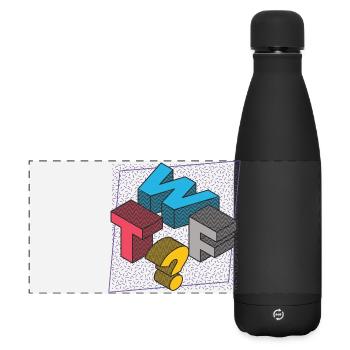 Ce que le FUCK WTF - Gourde isotherme panoramique mate 500 ml - noir - Devant