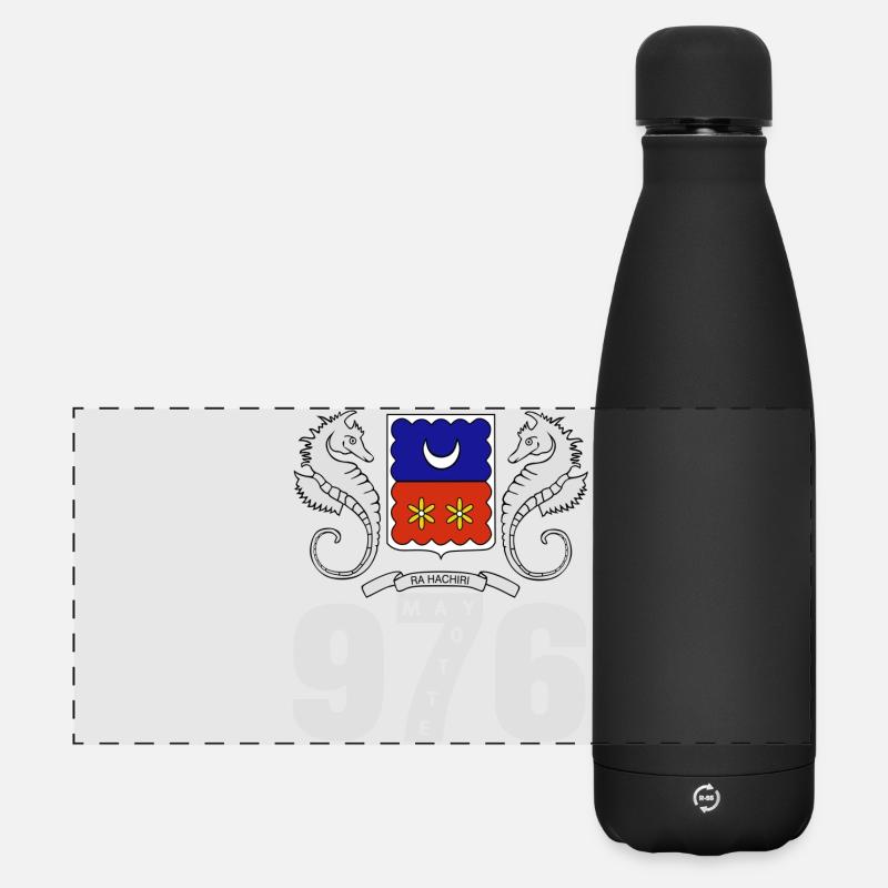 MAYOTTE - Matte Panoramic Thermal Bottle 500 ml - black