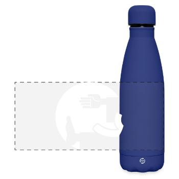 Taekwondo Tae-Kwon-Do Taekwon-Do - Matte Panoramic Thermal Bottle 500 ml - dark blue  - Front