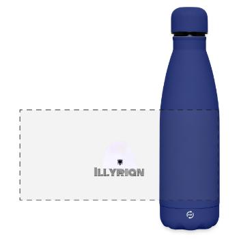 Plisi - Matte Panoramic Thermal Bottle 500 ml - dark blue  - Front