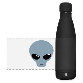 Alien design - Matte Panoramic Thermal Bottle 500 ml - black - Front