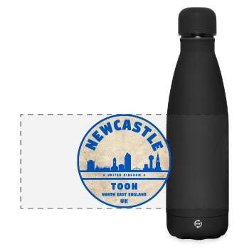 Newcastle Toon Skyline Badge - Matte Panoramic Thermal Bottle 500 ml - black - Front