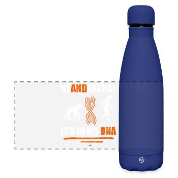 Neandertaler Es ist in meiner DNA Anthropologe - Matte Panorama Isolierflasche 500 ml - Dunkelblau  - Vorne