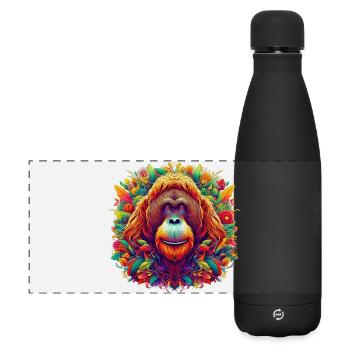 Orang-Utan Orang-Utan - Matte Panorama Isolierflasche 500 ml - Schwarz - Vorne