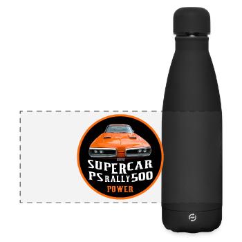 SUPERCAR - Gourde isotherme panoramique mate 500 ml - noir - Devant