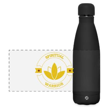 Spiritual Warrior motivation - Gourde isotherme panoramique mate 500 ml - noir - Devant