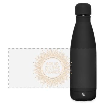 Solar eclipse chaser - Matte Panoramic Thermal Bottle 500 ml - black - Front