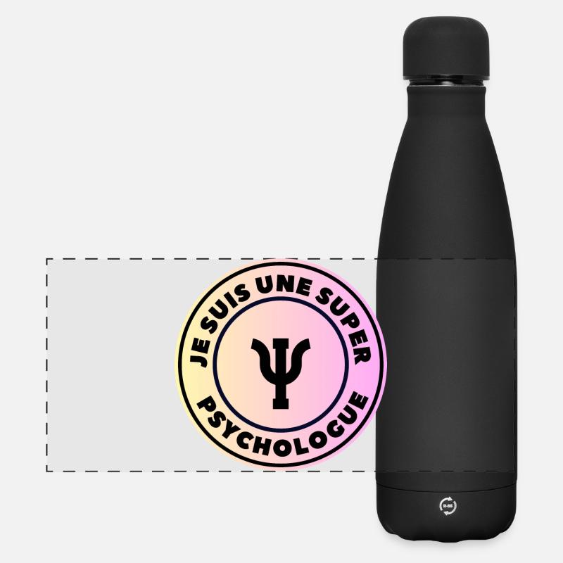 I'm a great psychologist - Matte Panoramic Thermal Bottle 500 ml - black