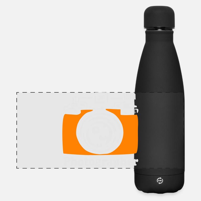 Kamera - Matte Panorama Isolierflasche 500 ml - Schwarz