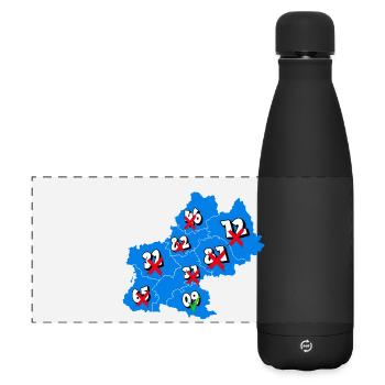 Midi-Pyrénées Region - Matte Panoramic Thermal Bottle 500 ml - black - Front