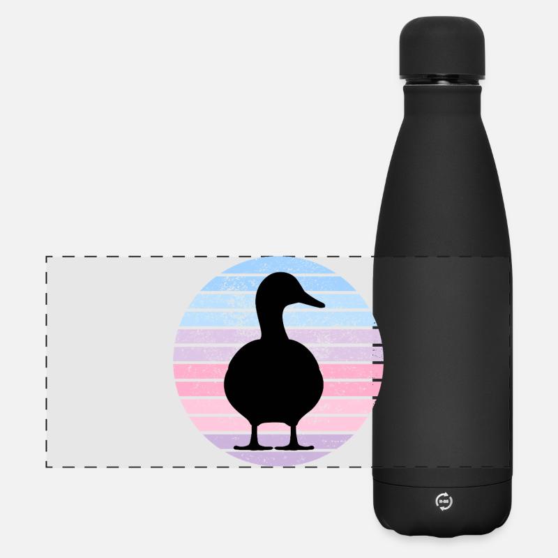 Canard Vintage - Gourde isotherme panoramique mate 500 ml - noir
