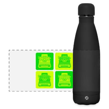 Conception de machine à écrire - Gourde isotherme panoramique mate 500 ml - noir - Devant