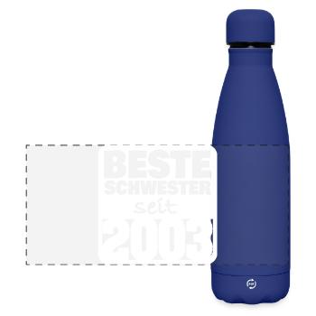 Sister 2003 - Matte Panoramic Thermal Bottle 500 ml - dark blue  - Front