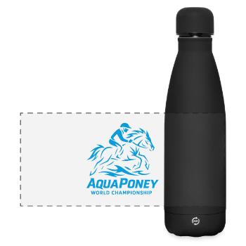 AquaPony World Championship - Matte Panoramic Thermal Bottle 500 ml - black - Front