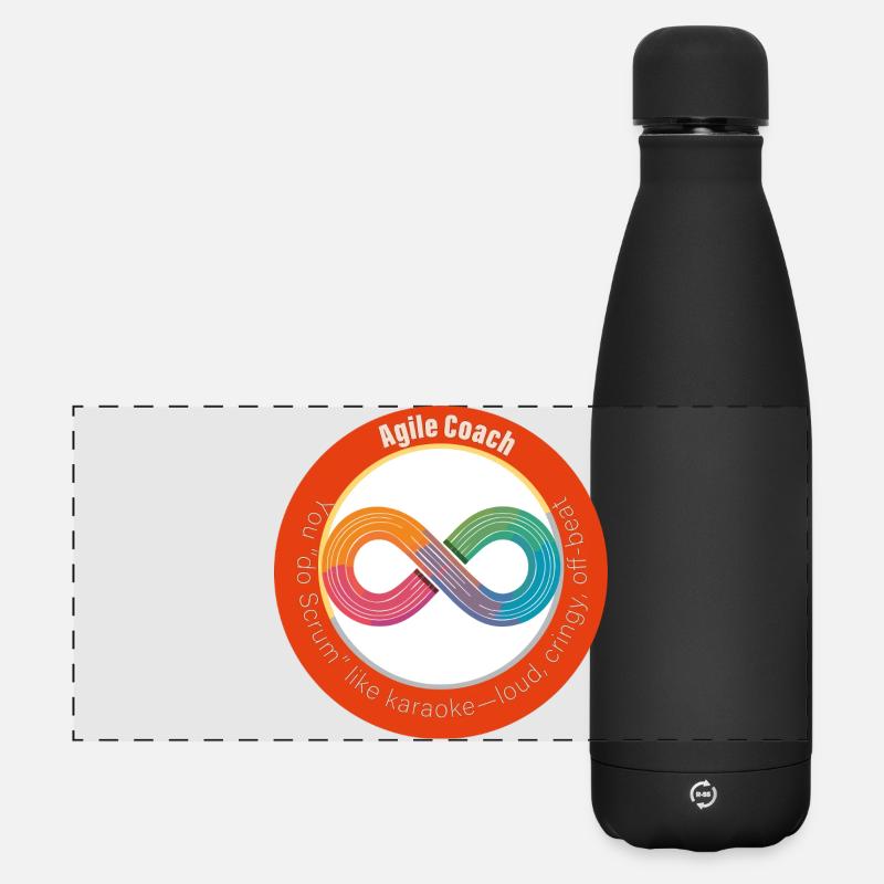 Do Scrum - Matte Panoramic Thermal Bottle 500 ml - black