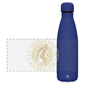 Équipe de recherche Sasquatch Drôle Cryptide Bigfoot - Gourde isotherme panoramique mate 500 ml - bleu foncé  - Devant