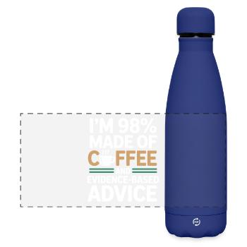 Fachkundige Beratung als professioneller registrierter Ernährungsberater - Matte Panorama Isolierflasche 500 ml - Dunkelblau  - Vorne