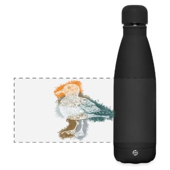 Zentangle Gull - Matte Panoramic Thermal Bottle 500 ml - black - Front