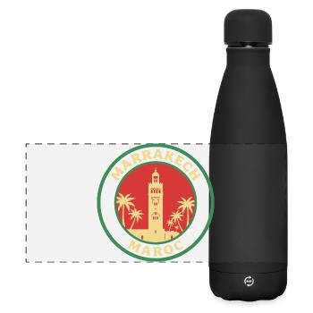 Marrakech Morocco Moroccan Moroccan - Matte Panoramic Thermal Bottle 500 ml - black - Front