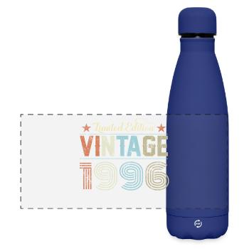 Vintage 1996 30th Birthday - Matte Panoramic Thermal Bottle 500 ml - dark blue  - Front