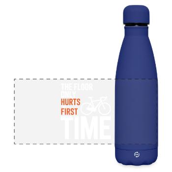 Professional Bicycle Acrobatics Performance Gear  - Matte Panoramic Thermal Bottle 500 ml - dark blue  - Front