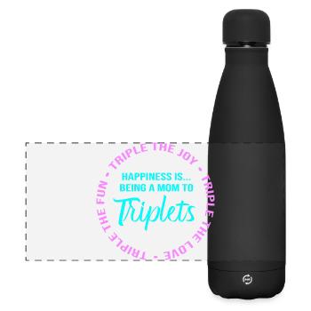 Drilling Mutter Mama - Matte Panorama Isolierflasche 500 ml - Schwarz - Vorne
