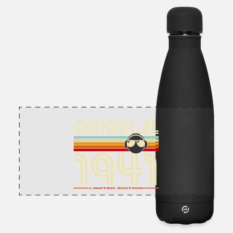 Original 1941 Retro Edition - Matte Panoramic Thermal Bottle 500 ml - black