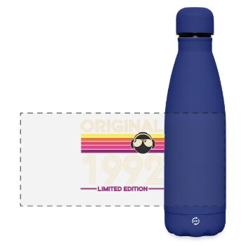 Original 1992 Limited Edition Retro - Matte Panorama Isolierflasche 500 ml - Dunkelblau  - Vorne