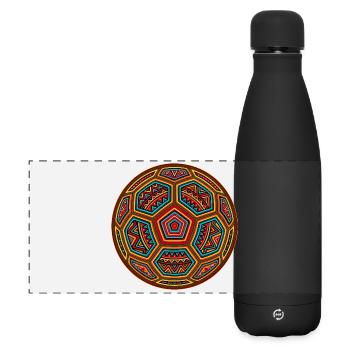 Fussball Mola - Matte Panorama Isolierflasche 500 ml - Schwarz - Vorne