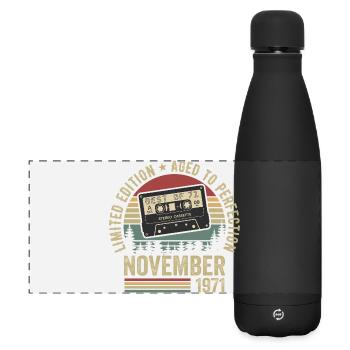 November 1971 - Matte Panorama Isolierflasche 500 ml - Schwarz - Vorne