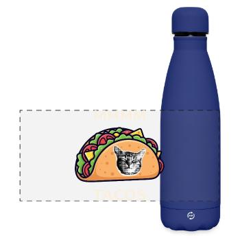 MMMM Tacos - Gourde isotherme panoramique mate 500 ml - bleu foncé  - Devant