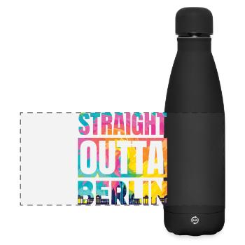 Directly from Berlin - Matte Panoramic Thermal Bottle 500 ml - black - Front