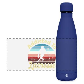 Lacrosse - Matte Panorama Isolierflasche 500 ml - Dunkelblau  - Vorne