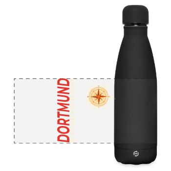 Dortmund - Matte Panorama Isolierflasche 500 ml - Schwarz - Vorne