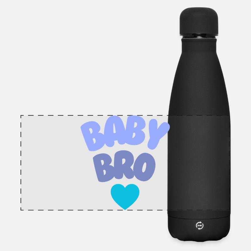 Baby Bro Love - Matte Panoramic Thermal Bottle 500 ml - black