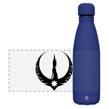 Eistaucher Rebellion Logo - Loon Rebellion Logo - Matte Panoramic Thermal Bottle 500 ml - dark blue  - Front