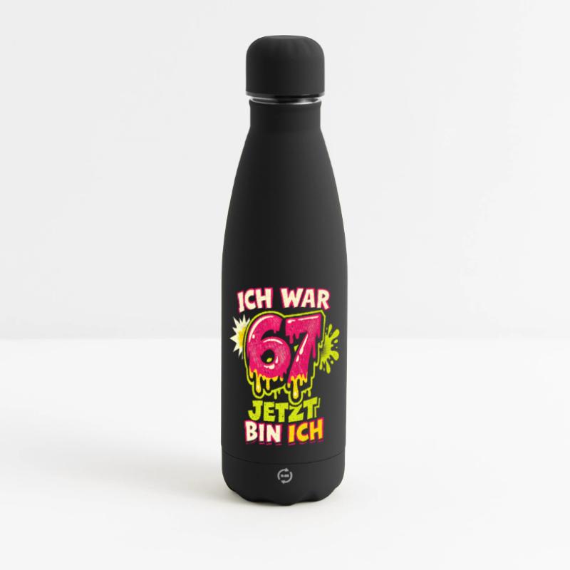 67 six sept j’avais 6 ans maintenant 7 ans Gourde isotherme panoramique mate 500 ml