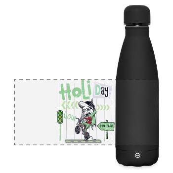Fahrrad Park Tour - Matte Panorama Isolierflasche 500 ml - Schwarz - Vorne