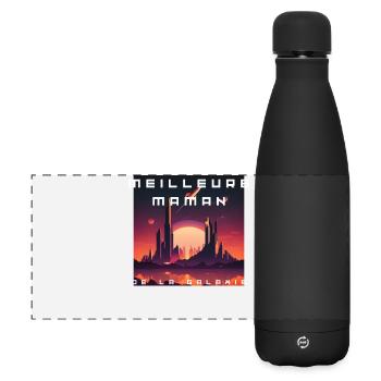 Meilleure Maman Galactique - Gourde isotherme panoramique mate 500 ml - noir - Devant