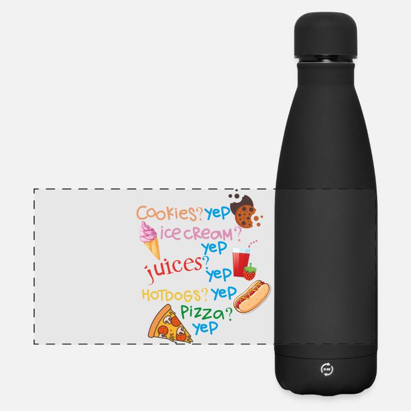Funny sayings for birthday - Matte Panoramic Thermal Bottle 500 ml - black