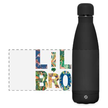 LIL BRO - Brother - Little Brother - Matching Look - Matte Panoramic Thermal Bottle 500 ml - black - Front