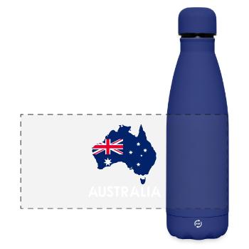 Australie - Gourde isotherme panoramique mate 500 ml - bleu foncé  - Devant