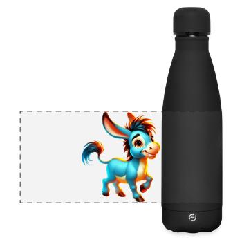 Donkey Mule - Matte Panoramic Thermal Bottle 500 ml - black - Front