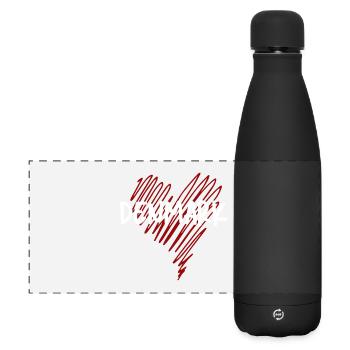 J’adore le Danemark, fier Danois - Gourde isotherme panoramique mate 500 ml - noir - Devant